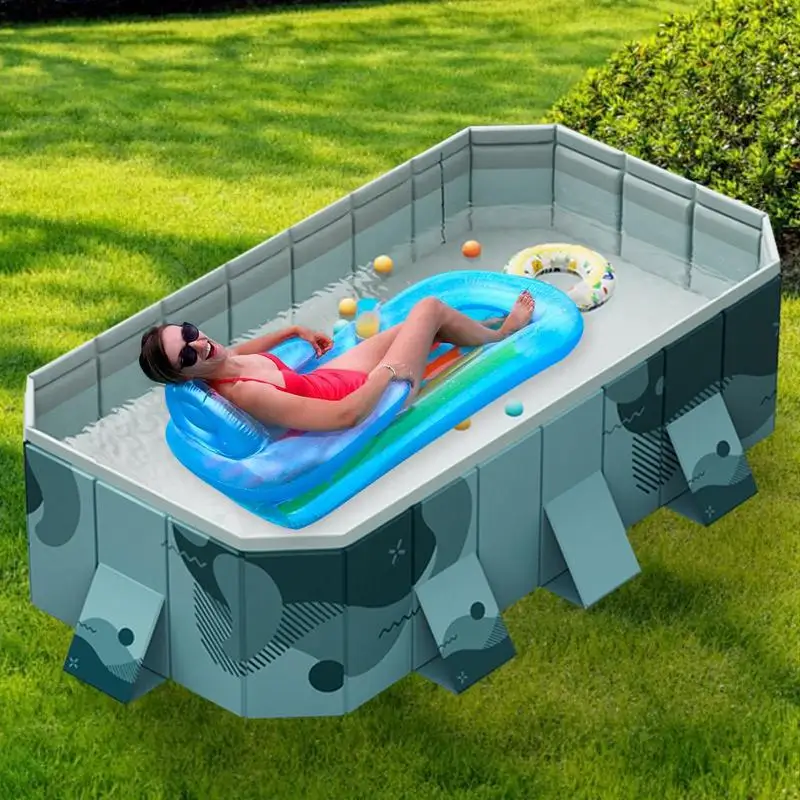 Swimming Pool Non-inflatable Folding Easy Installation Thickened PVC Family Bathing Pool Toy Outdoor Folding Swimming Pool
Swimming Pool Non-inflatable Folding Easy Installation Thickened PVC Family Bathing Pool Toy Outdoor Folding Swimming Pool