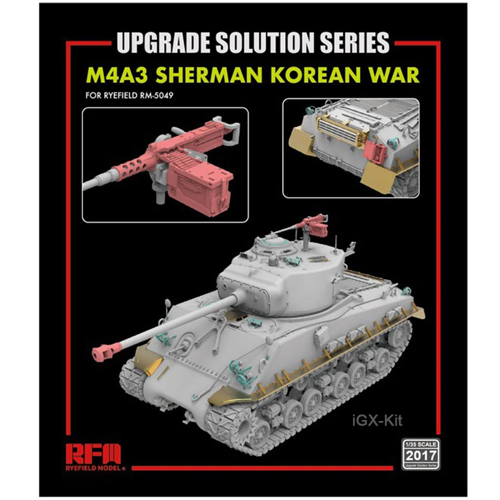 RyeField RM2017 1/35 Scale Photo Etched Part Upgrade Series Set for M4A3 76W HVSS Sherman Tank Hobby Toy Assembly Model Kit
RyeField RM2017 1/35 Scale Photo Etched Part Upgrade Series Set for M4A3 76W HVSS Sherman Tank Hobby Toy Assembly Model Kit