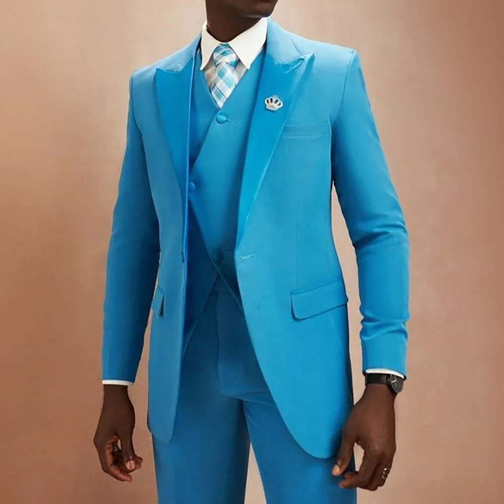 New Arrive 3 Pieces Jacket Pants Vest Single Breasted Peak Lapel Formal Business Occasion Dinner Party Tuxedo
New Arrive 3 Pieces Jacket Pants Vest Single Breasted Peak Lapel Formal Business Occasion Dinner Party Tuxedo