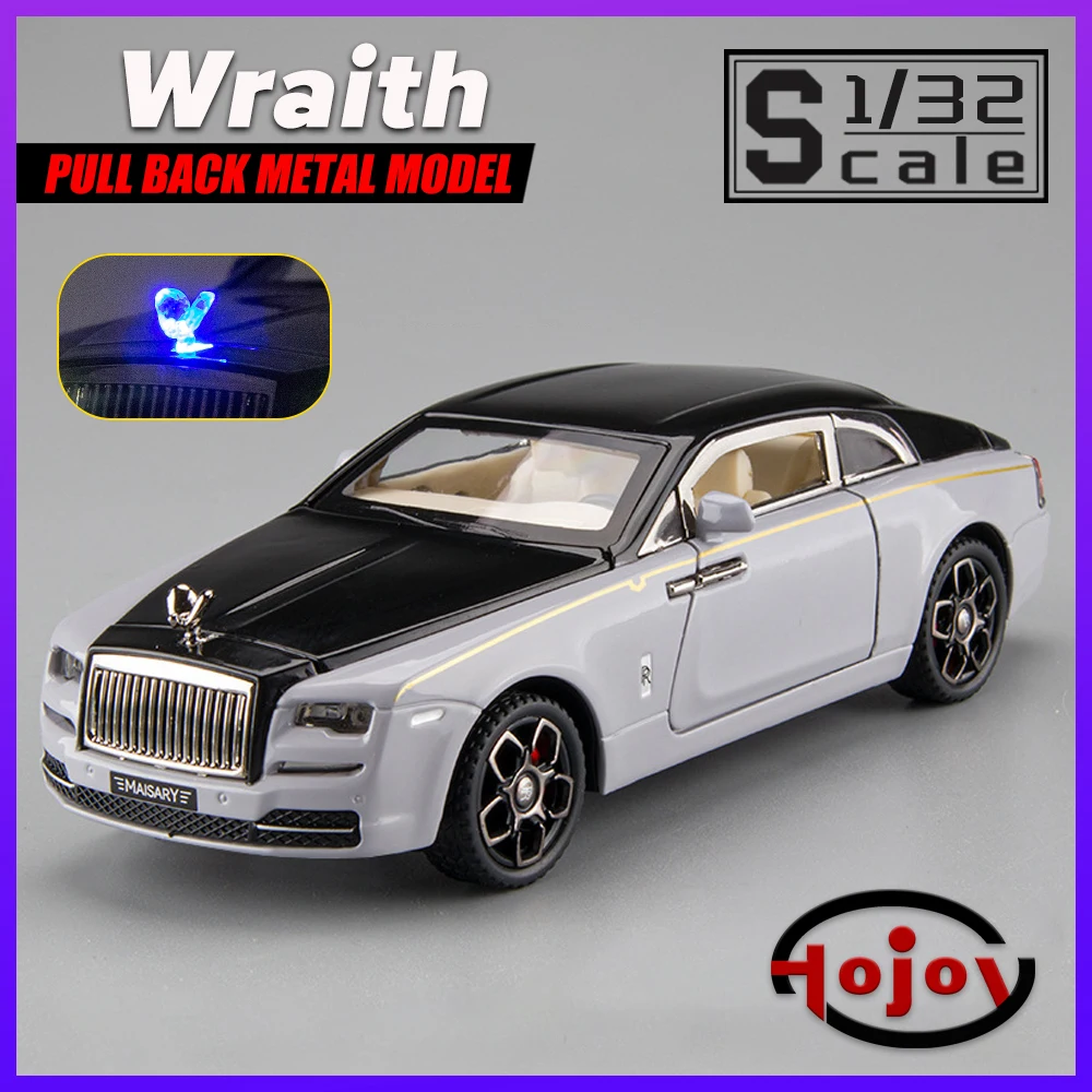 Scale 1/32 Wraith Metal Diecast Alloy Toy Vehicles Cars Models Gift for Boys Children Kids Hobby Collection Sound and Light
Scale 1/32 Wraith Metal Diecast Alloy Toy Vehicles Cars Models Gift for Boys Children Kids Hobby Collection Sound and Light