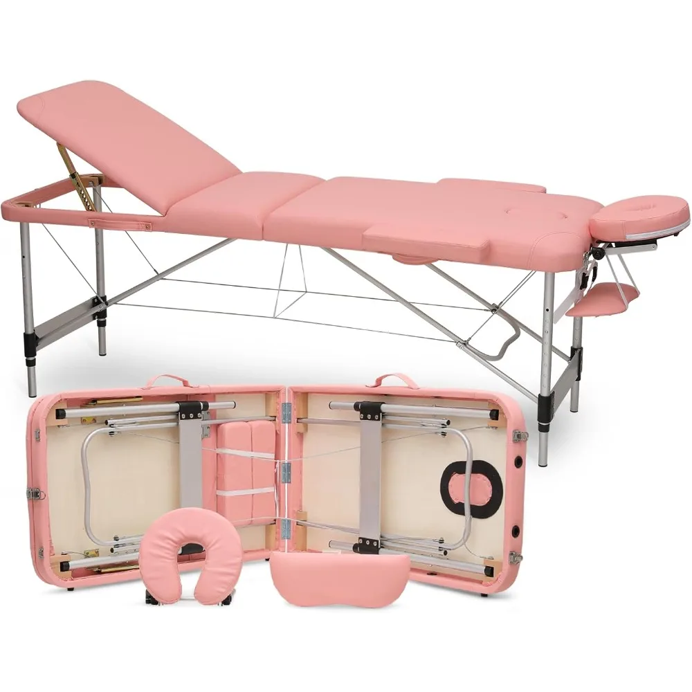 82" Portable Massage Table with Face Cradle, 3 Fold Professional Lash Spa Bed with Carrying Bag, Height Adjustable
82" Portable Massage Table with Face Cradle, 3 Fold Professional Lash Spa Bed with Carrying Bag, Height Adjustable
