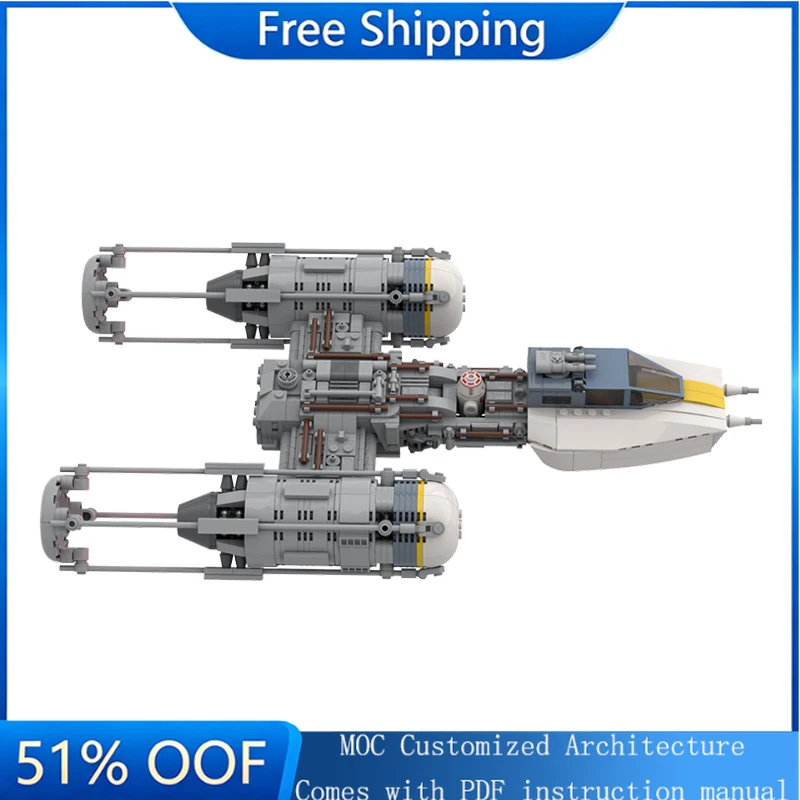 854 PCS MOC Space Cool Fighter Aircraft Modular Building Blocks Diy Educational Assembly Children Toy Christmas Customized Gifts
854 PCS MOC Space Cool Fighter Aircraft Modular Building Blocks Diy Educational Assembly Children Toy Christmas Customized Gifts