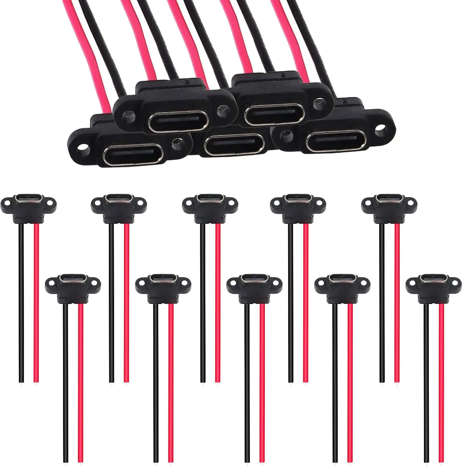 15Pcs Connector Type-C 2 Pin SMD SMT Female Socket USB C Charging Port Screw Hole Charging Interface USB Connector Extension
15Pcs Connector Type-C 2 Pin SMD SMT Female Socket USB C Charging Port Screw Hole Charging Interface USB Connector Extension