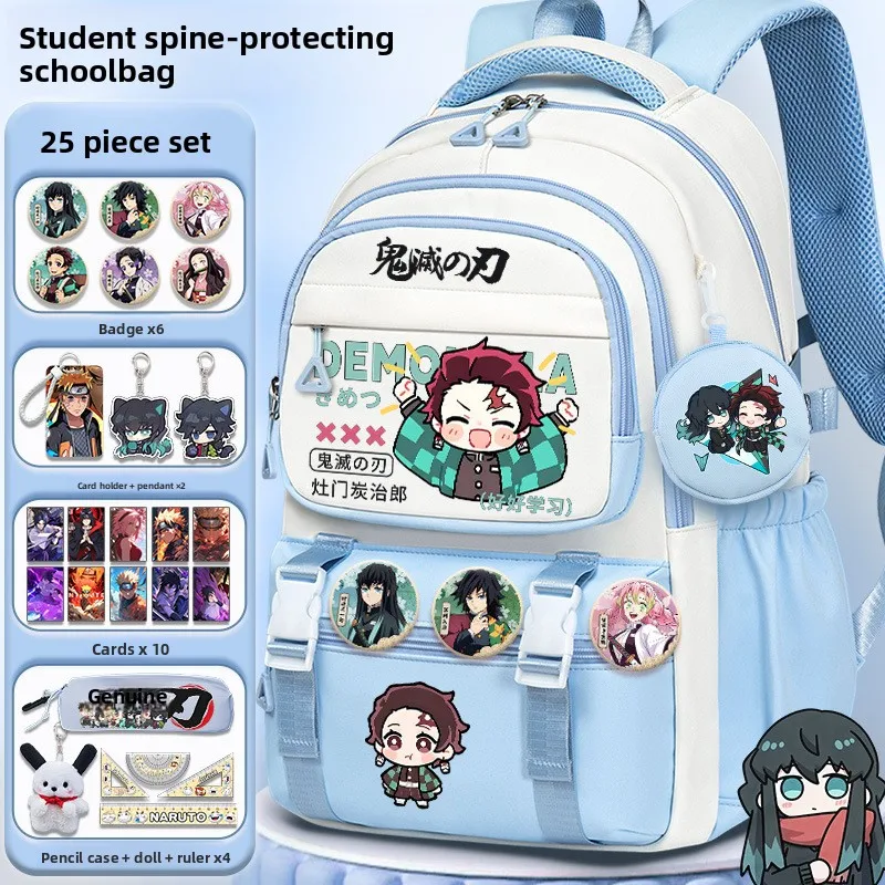 Demon Slayer lightweight school bag for elementary girls large capacity middle school backpack with Tokito Muichiro and Zenitsu
Demon Slayer lightweight school bag for elementary girls large capacity middle school backpack with Tokito Muichiro and Zenitsu
