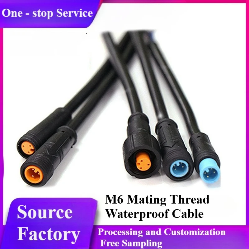 Waterproof connector M6 BMW head waterproof cable 2-core ~ 5-core male and female plug connector sensor connection cable
Waterproof connector M6 BMW head waterproof cable 2-core ~ 5-core male and female plug connector sensor connection cable