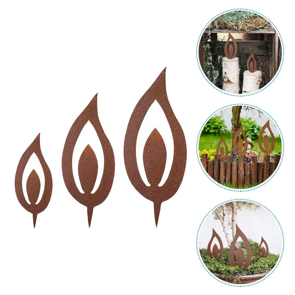 3Pcs Iron Flame Yard Decor Metal Garden Stakes Vintage Outdoor Porch Backyard Patio Decorative Lawn Stakes
3Pcs Iron Flame Yard Decor Metal Garden Stakes Vintage Outdoor Porch Backyard Patio Decorative Lawn Stakes