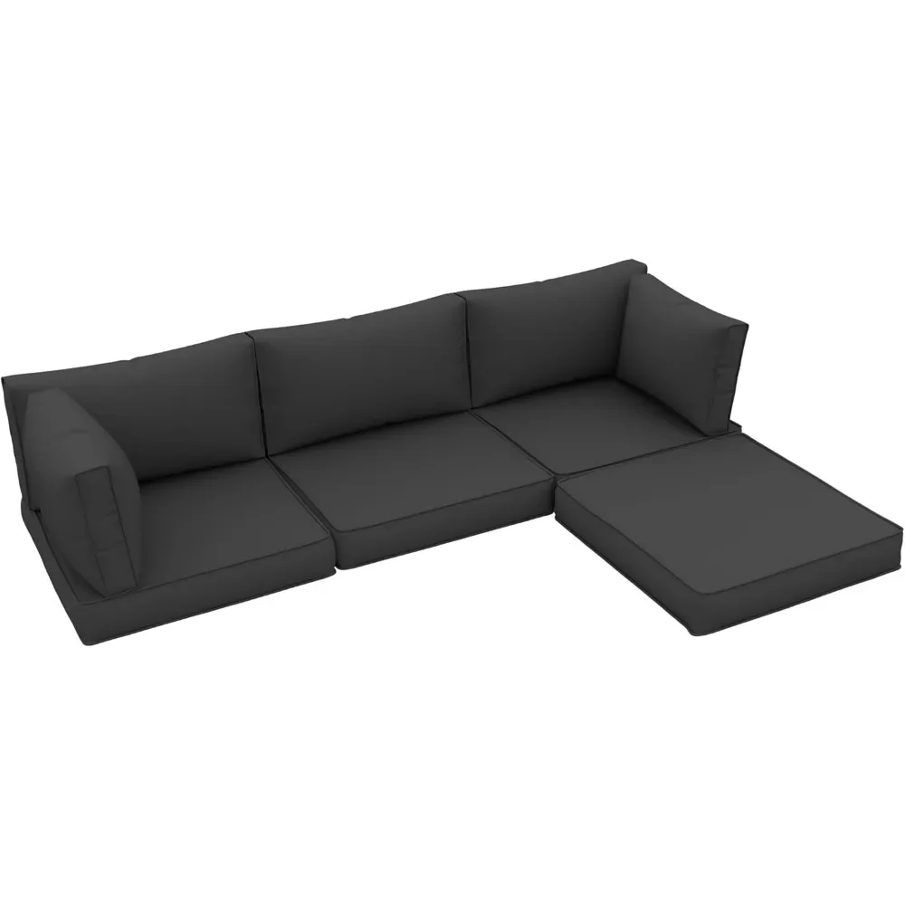 Outdoor Cushions for Patio Furniture, Waterproof Patio Furniture Cushions Replacement, 4" Deep Seat Outdoor Sectional Cushions
Outdoor Cushions for Patio Furniture, Waterproof Patio Furniture Cushions Replacement, 4" Deep Seat Outdoor Sectional Cushions