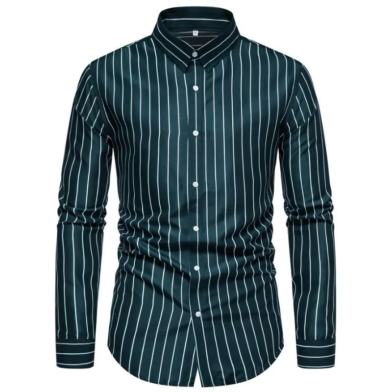 Bolubao New Men's Smart Casual Shirt Fashion Striped Long Sleeve Elastic Male Business Dress Shirt
Bolubao New Men's Smart Casual Shirt Fashion Striped Long Sleeve Elastic Male Business Dress Shirt