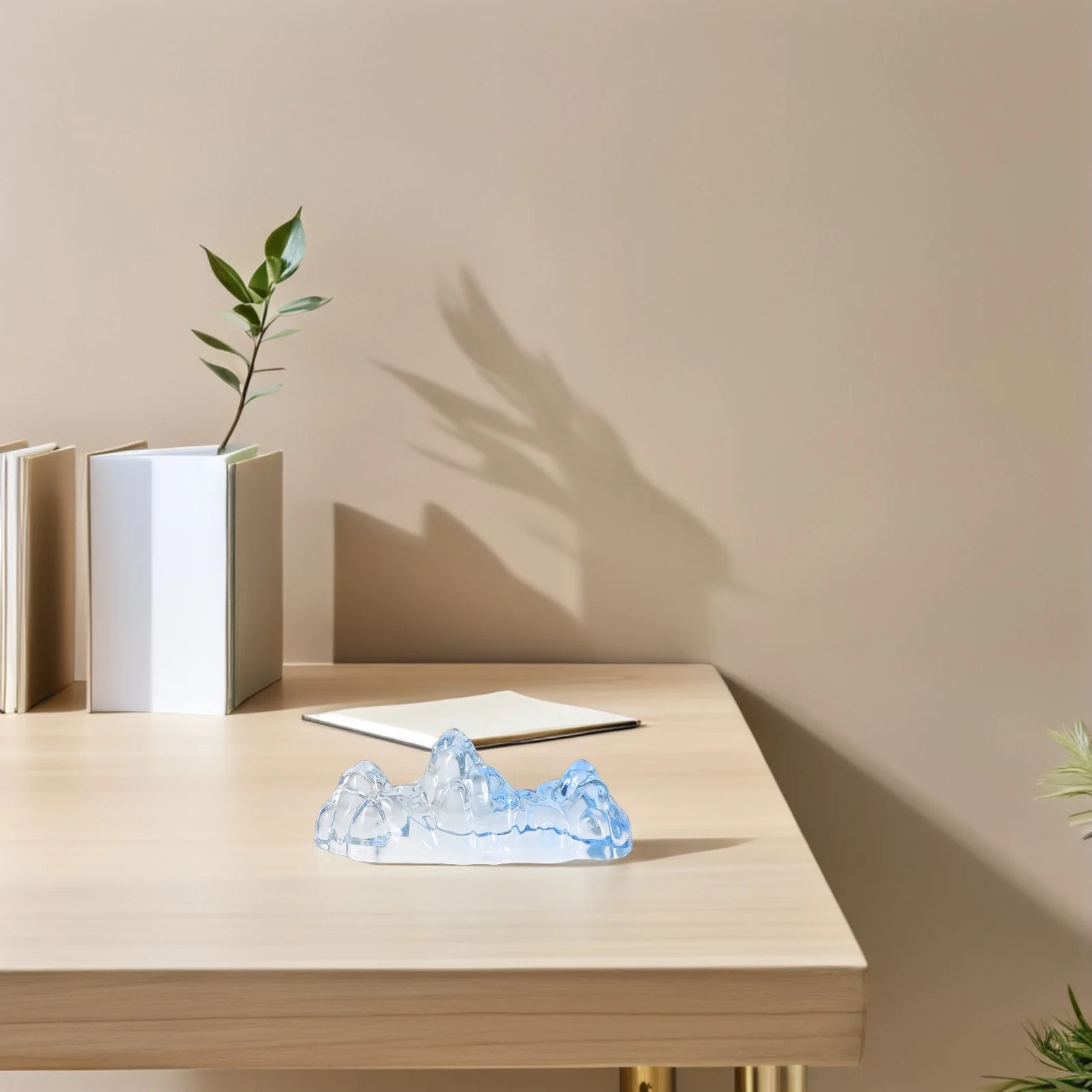 Elegant Glass Calligraphy Brush Holder Mountain Shape Artistic Decor Chinese Painting Accessories Multifunctional Desk Organizer
Elegant Glass Calligraphy Brush Holder Mountain Shape Artistic Decor Chinese Painting Accessories Multifunctional Desk Organizer