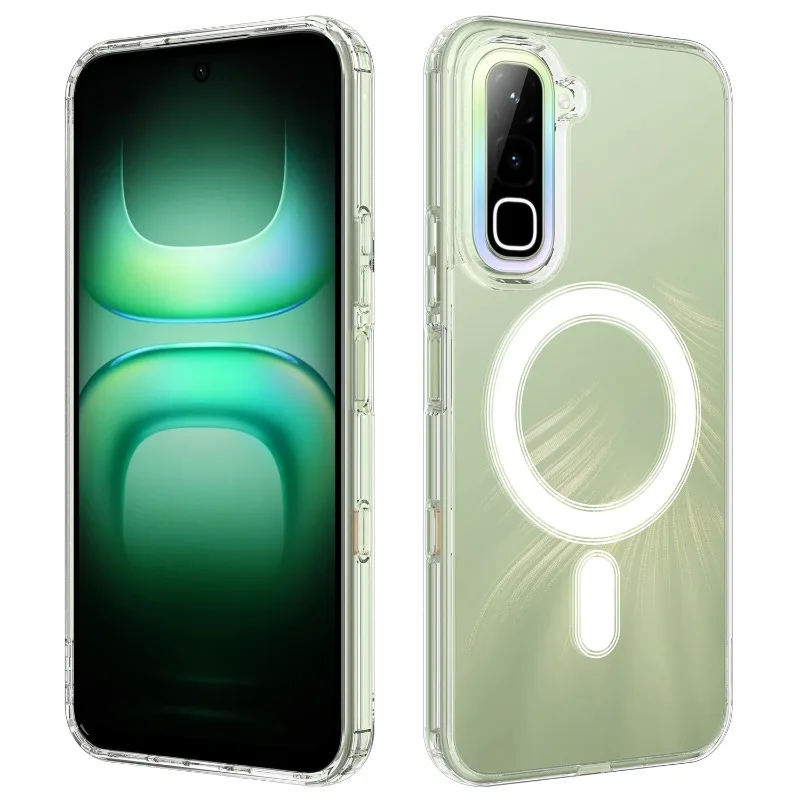 For Magsafe Magnetic Acrylic Case for Infinix Hot 70 Shockproof Transparent PC Silicone Hard Bumper for Infinix Hot 70
For Magsafe Magnetic Acrylic Case for Infinix Hot 70 Shockproof Transparent PC Silicone Hard Bumper for Infinix Hot 70