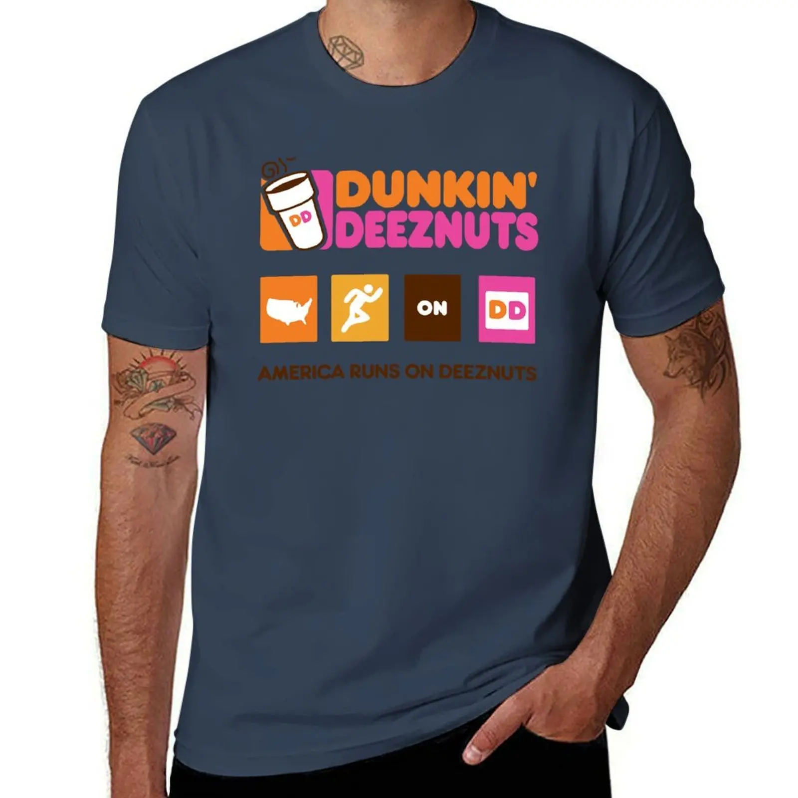Dunkin Deeznuts - America Runs On Deeznuts T-Shirt Big and Tall Loose Fit T-Shirt
Dunkin Deeznuts - America Runs On Deeznuts T-Shirt Big and Tall Loose Fit T-Shirt