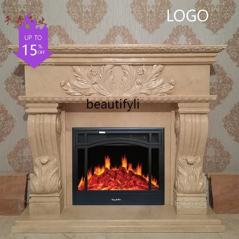 P Marble mantel European stone carving fireplace background wall decorative cabinet ornament
P Marble mantel European stone carving fireplace background wall decorative cabinet ornament