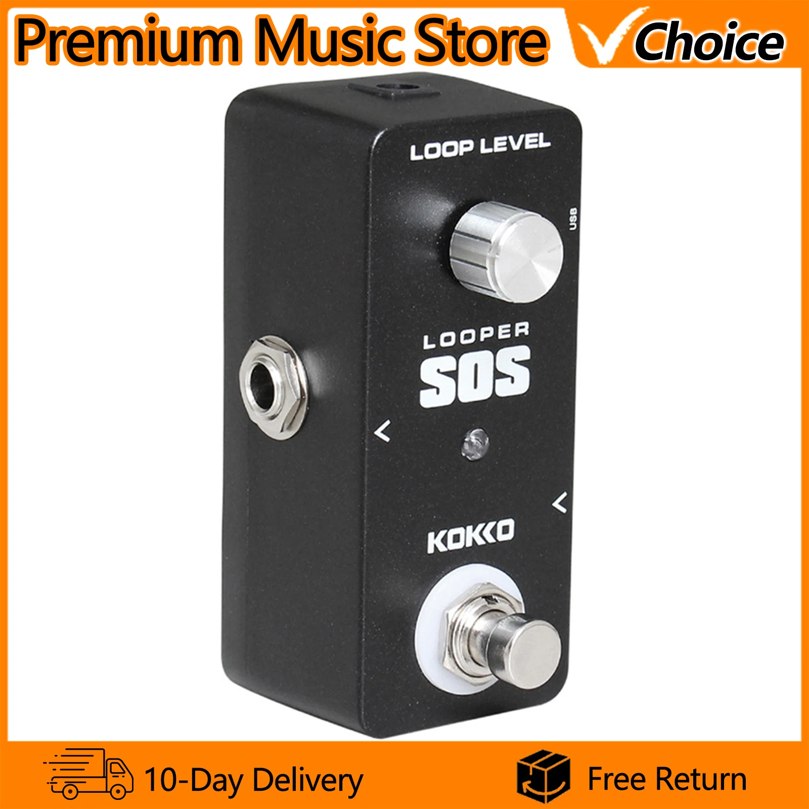 KOKKO Guitar Effect Pedal FLP-2D Looper Effect 5 Minutes Looping Time Loop Station True Bypass Electric Guitar Accessories Parts
KOKKO Guitar Effect Pedal FLP-2D Looper Effect 5 Minutes Looping Time Loop Station True Bypass Electric Guitar Accessories Parts