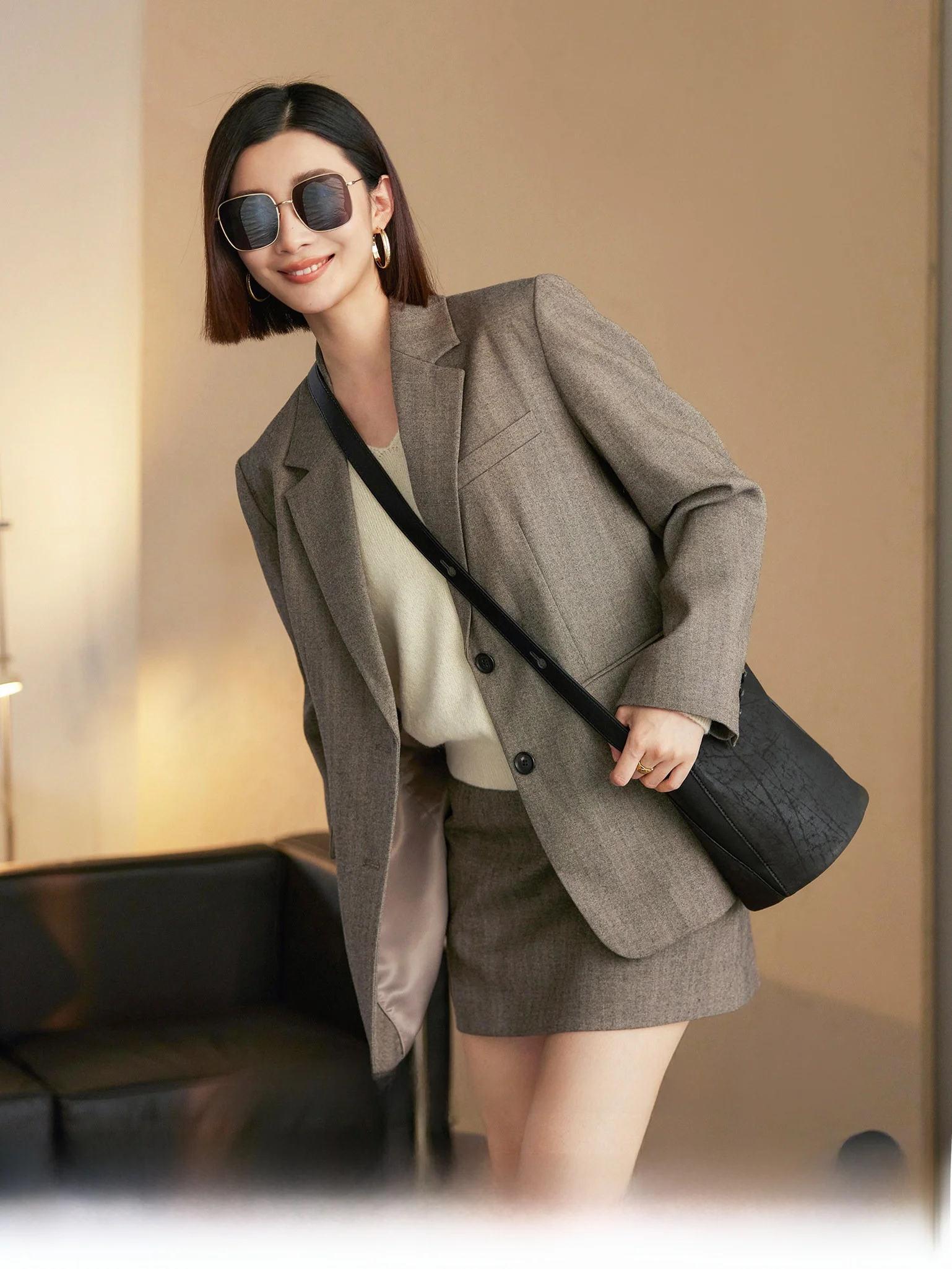 Berlin Commute Sle Women's Suit Set Classic INS Windbreaker Slightly Elastic Vintage Commuter Spring Faion Wool Blend
Berlin Commute Sle Women's Suit Set Classic INS Windbreaker Slightly Elastic Vintage Commuter Spring Faion Wool Blend