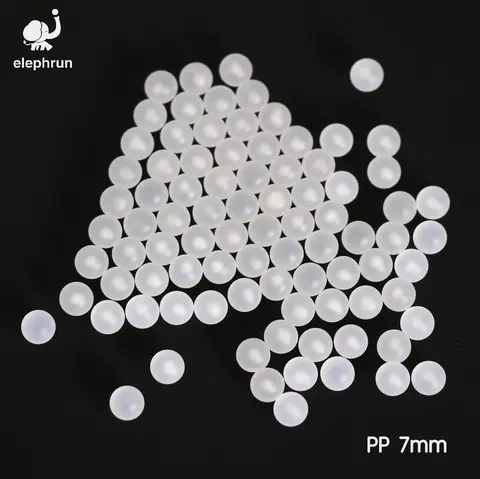 7mm Polypropylene ( PP ) Sphere Solid Plastic Balls for Ball Valves and Bearings