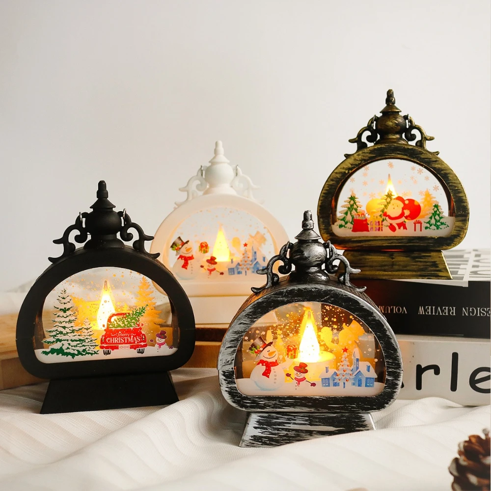 Christmas Lantern Decor Lighted Snow Globe Lantern Snowflake Pattern Christmas Scene Lamp for Home Ornaments Xmas Gift New Year
Christmas Lantern Decor Lighted Snow Globe Lantern Snowflake Pattern Christmas Scene Lamp for Home Ornaments Xmas Gift New Year