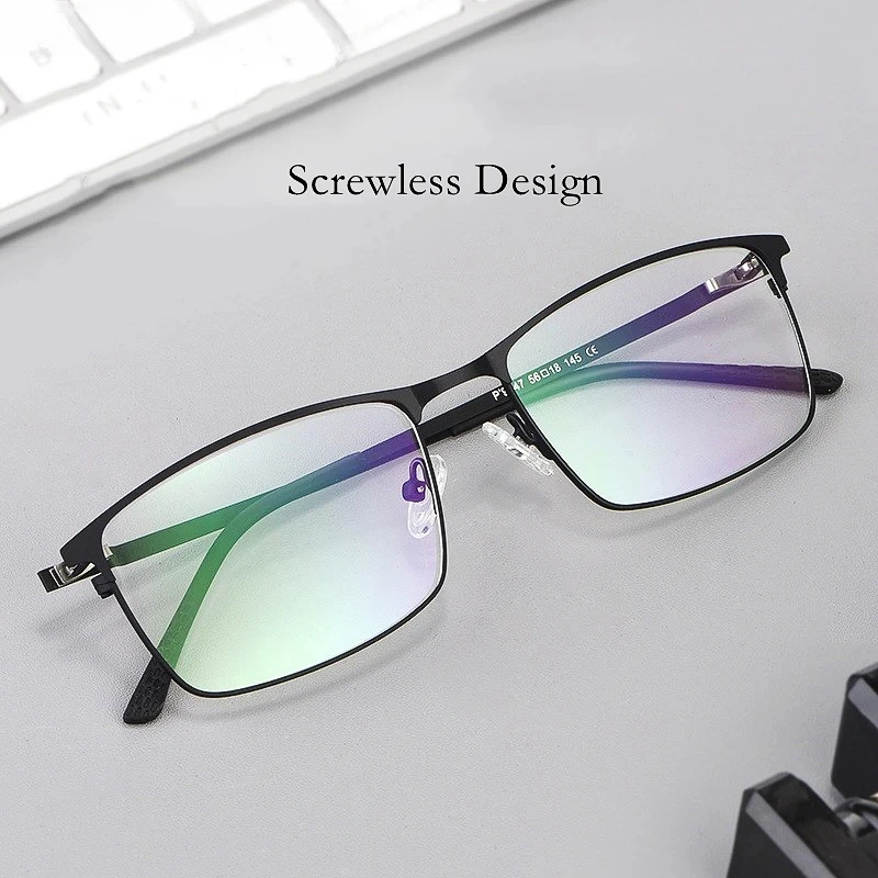 Optical Prescription Eyeglasses Ultra Light Quality Alloy Square Eyewear Screwless Design Fashion Frame Men P9847 Custom Lenses
Optical Prescription Eyeglasses Ultra Light Quality Alloy Square Eyewear Screwless Design Fashion Frame Men P9847 Custom Lenses