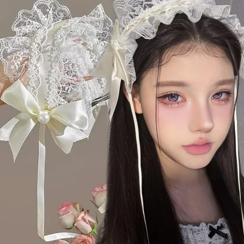 Sweet Lolita Lace Bow Headband Kawaii Maid Ribbon Headpiece JK Hair Band Vintage Retro Cosplay Party Headwear Hair Accessories
Sweet Lolita Lace Bow Headband Kawaii Maid Ribbon Headpiece JK Hair Band Vintage Retro Cosplay Party Headwear Hair Accessories