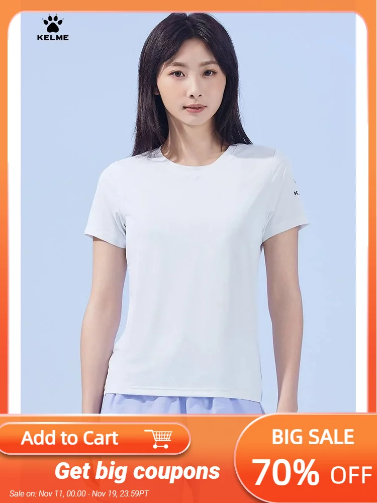 KELME Sports T-Shirt Women's Summer Round Neck Breathable Running Fitness Lightweight Quick Drying Short Sleeve
KELME Sports T-Shirt Women's Summer Round Neck Breathable Running Fitness Lightweight Quick Drying Short Sleeve