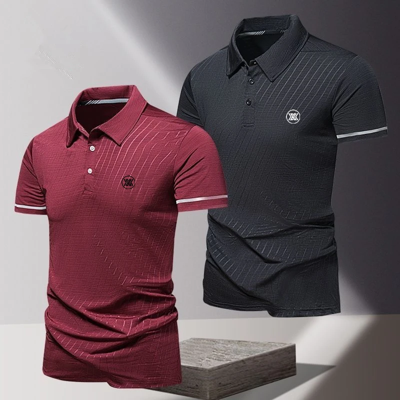 Men's Golf Polo Shirt Ice Silk Mesh Golf T-shirt High-end Business Casual Tops Summer lapel Golf Wear Clothing Short Sleeve 골프웨어
Men's Golf Polo Shirt Ice Silk Mesh Golf T-shirt High-end Business Casual Tops Summer lapel Golf Wear Clothing Short Sleeve 골프웨어