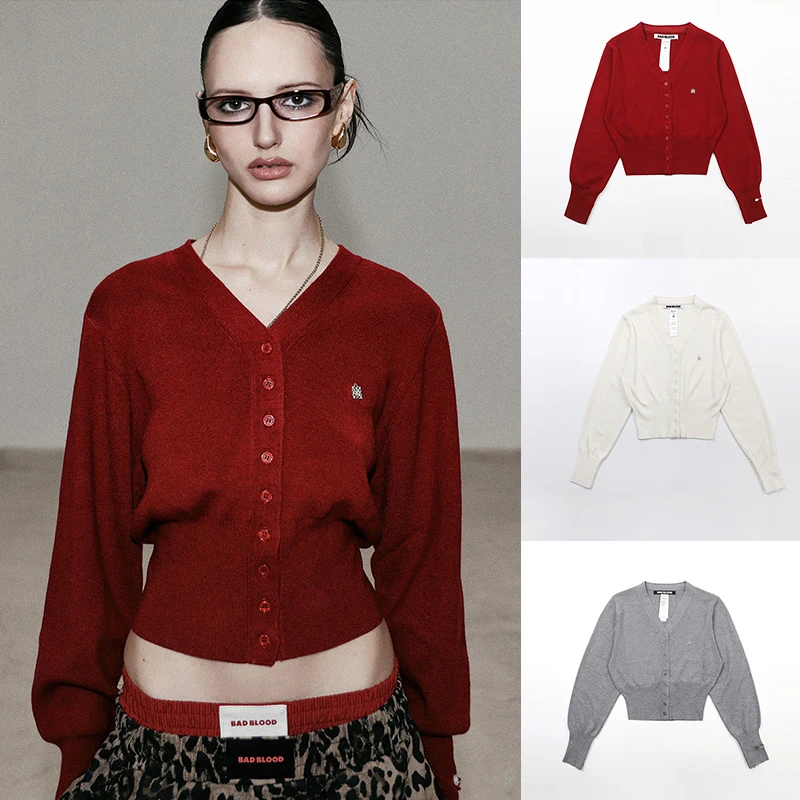 Red Knitted V-Ne Sweater Coat American Sle Spicy Girl Women's Faion Soft Long Sve ort Coat Button Design Pure Color
Red Knitted V-Ne Sweater Coat American Sle Spicy Girl Women's Faion Soft Long Sve ort Coat Button Design Pure Color