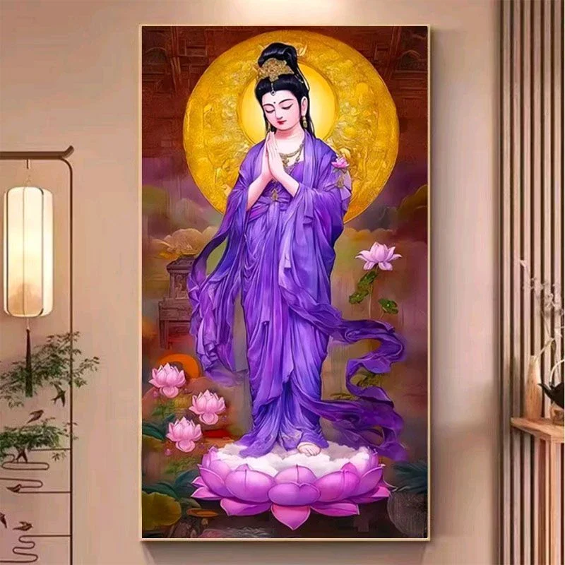 Новинка 2025: Фиолетовый халат Гуань, вышивка крестом, ручная работа, вертикальный, для прихожей/гостиной, хлопковая ткань, китайский стиль, декор для дома
Новинка 2025: Фиолетовый халат Гуань, вышивка крестом, ручная работа, вертикальный, для прихожей/гостиной, хлопковая ткань, китайский стиль, декор для дома