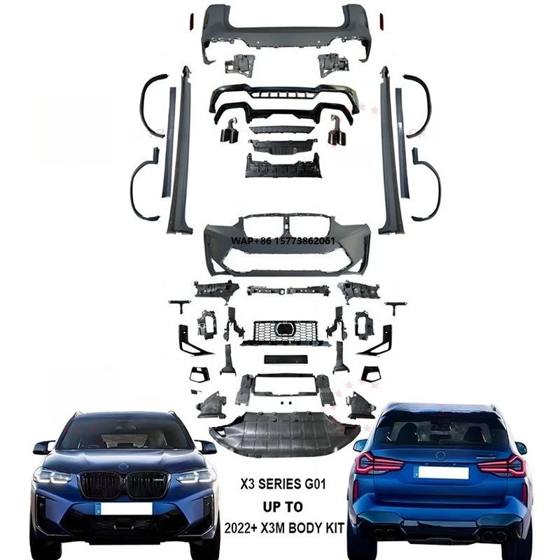 Modification Conversion Facelift Retrofit Body Kit for Bm G01 X3 Upgrade to 2022+ X3m Car Bumper Assembly
Modification Conversion Facelift Retrofit Body Kit for Bm G01 X3 Upgrade to 2022+ X3m Car Bumper Assembly