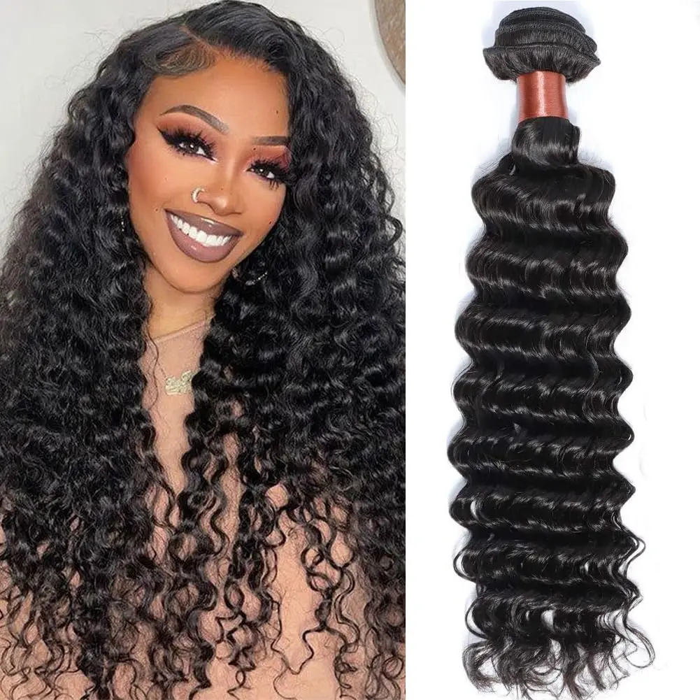 Deep Wave Brazilian Hair Extension Weft Weave Long Curly 1/3/4 Bundles 12-42 Inch Human Hair Natural Black Color
Deep Wave Brazilian Hair Extension Weft Weave Long Curly 1/3/4 Bundles 12-42 Inch Human Hair Natural Black Color
