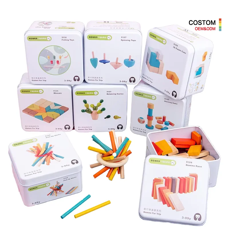 Multifunction Wood Mini Iron Box 3D Jigsaw Puzzles Building Block Dominos Children Educational Learning Toys For Kids Boys Girls
Multifunction Wood Mini Iron Box 3D Jigsaw Puzzles Building Block Dominos Children Educational Learning Toys For Kids Boys Girls