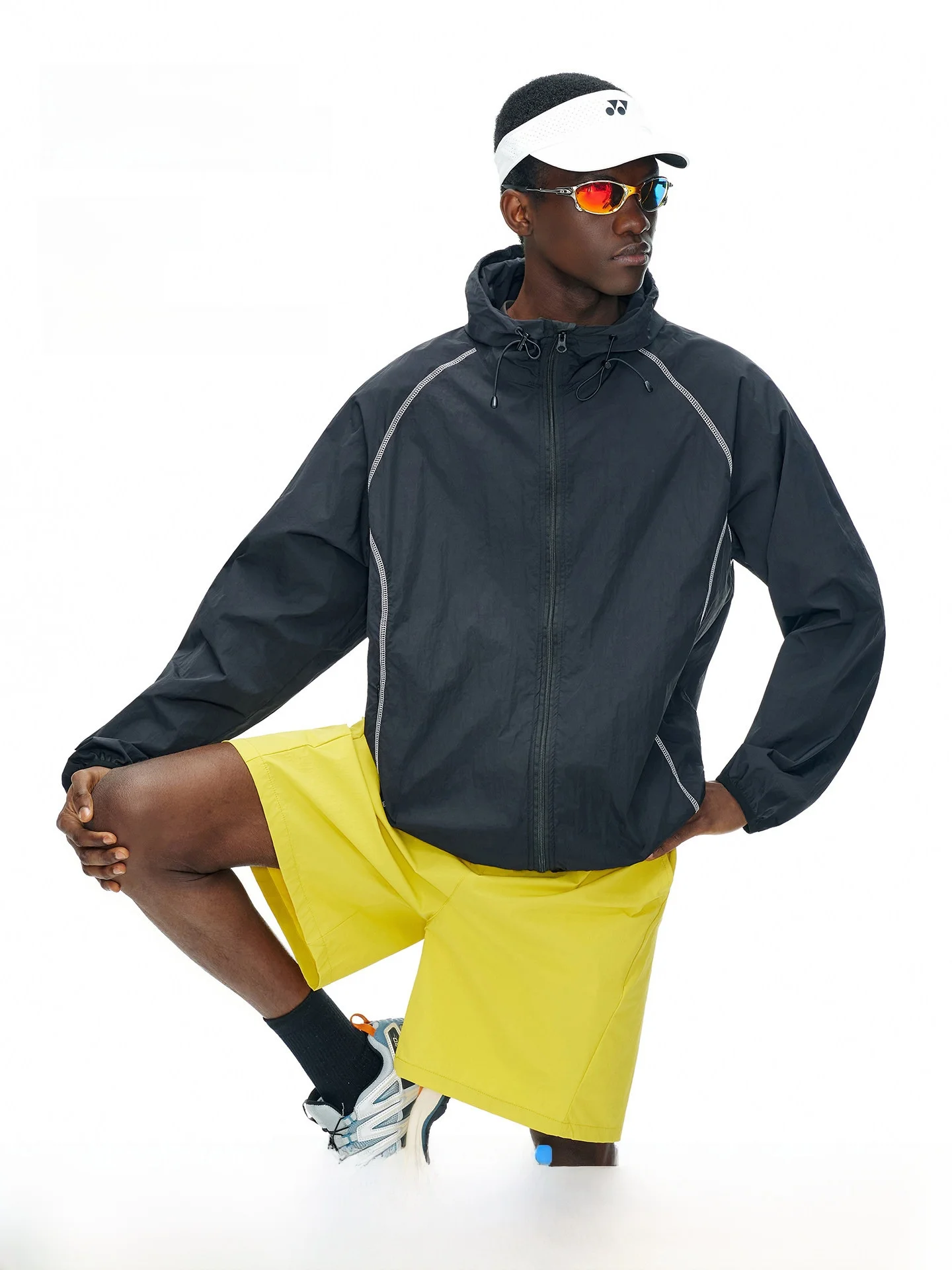 Outdoor UPF50 Men's Light Sportswear Hooded Jacket Thin Nylon Fabric Youth Fashion Sun Protection Clothing Hiking Sports Coat
Outdoor UPF50 Men's Light Sportswear Hooded Jacket Thin Nylon Fabric Youth Fashion Sun Protection Clothing Hiking Sports Coat