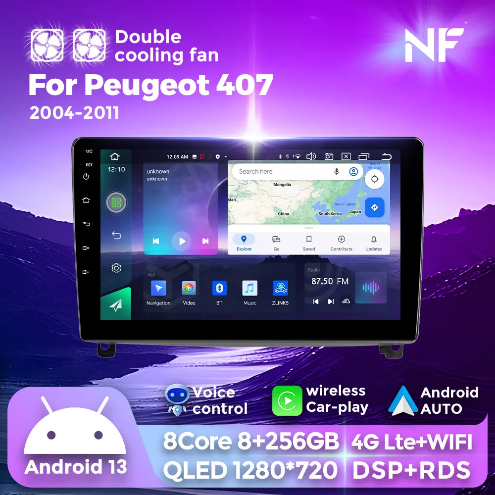 Android 13 8G 256G Car Radio For Peugeot 407 1 2004 - 2011 Multimedia Stereo Player Navigation GPS Headunit For Wireless Carplay
Android 13 8G 256G Car Radio For Peugeot 407 1 2004 - 2011 Multimedia Stereo Player Navigation GPS Headunit For Wireless Carplay
