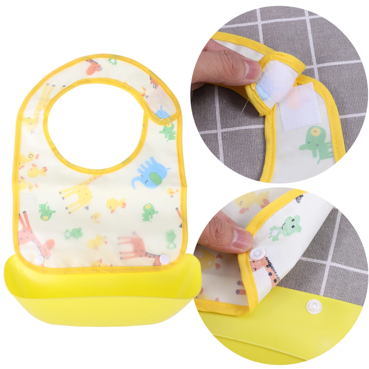 Waterproof Baby Bibs Infant Drool Food Catcher Cartoon Newborn Adjustable Kids PVC Material Soft Comfortable
Waterproof Baby Bibs Infant Drool Food Catcher Cartoon Newborn Adjustable Kids PVC Material Soft Comfortable