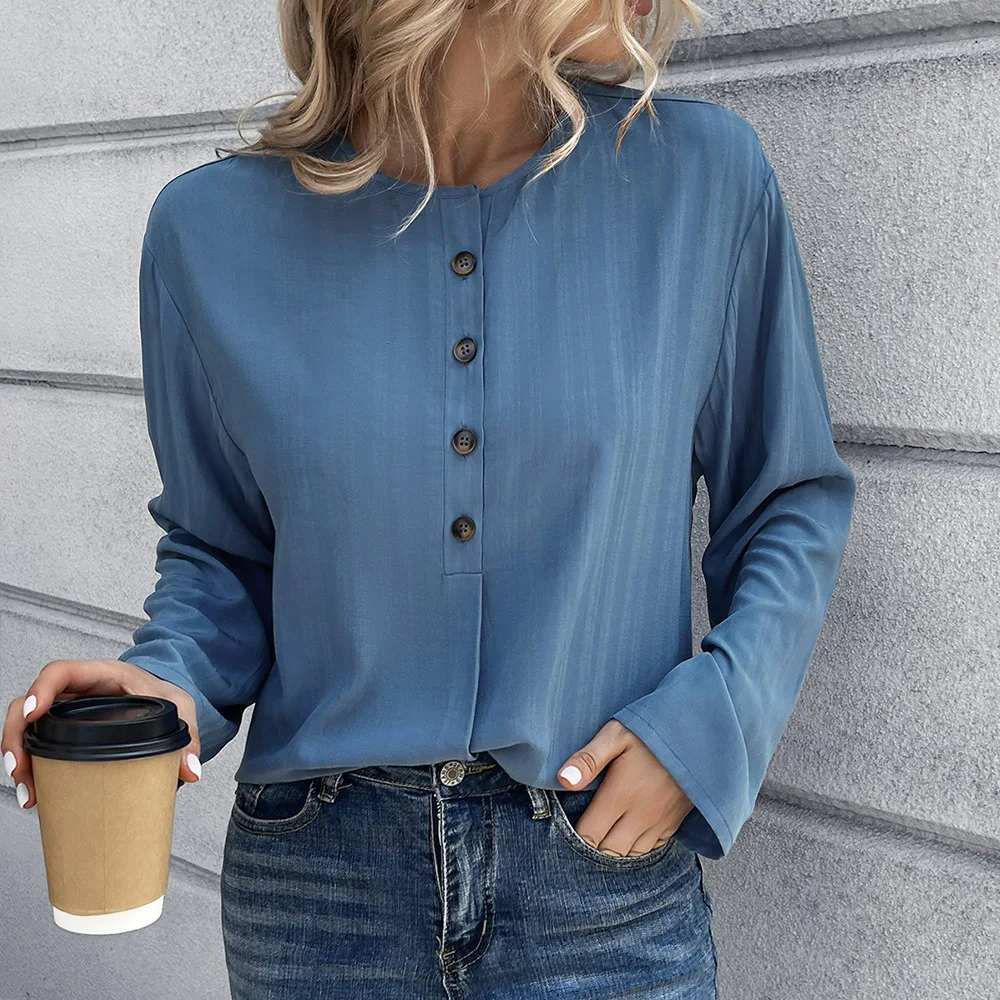 Spring Autumn 2024 Casual Loose Blouse Fashion O-Neck Long Sleeve Loose Shirt Tops Women Elegant Blouse Streetwear Blusa Camisas
Spring Autumn 2024 Casual Loose Blouse Fashion O-Neck Long Sleeve Loose Shirt Tops Women Elegant Blouse Streetwear Blusa Camisas