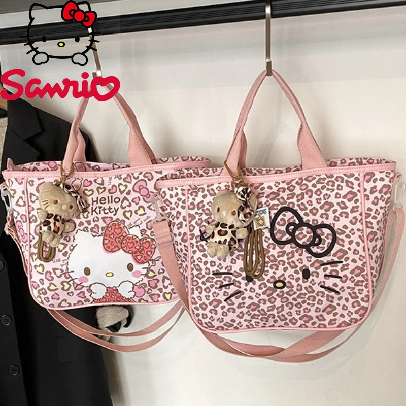 Hello Kitty New Women's Shoulder Bag Leopard Print Fashion Women's Shoulder Messenger Bag Large Capacity Women's Bag
Hello Kitty New Women's Shoulder Bag Leopard Print Fashion Women's Shoulder Messenger Bag Large Capacity Women's Bag