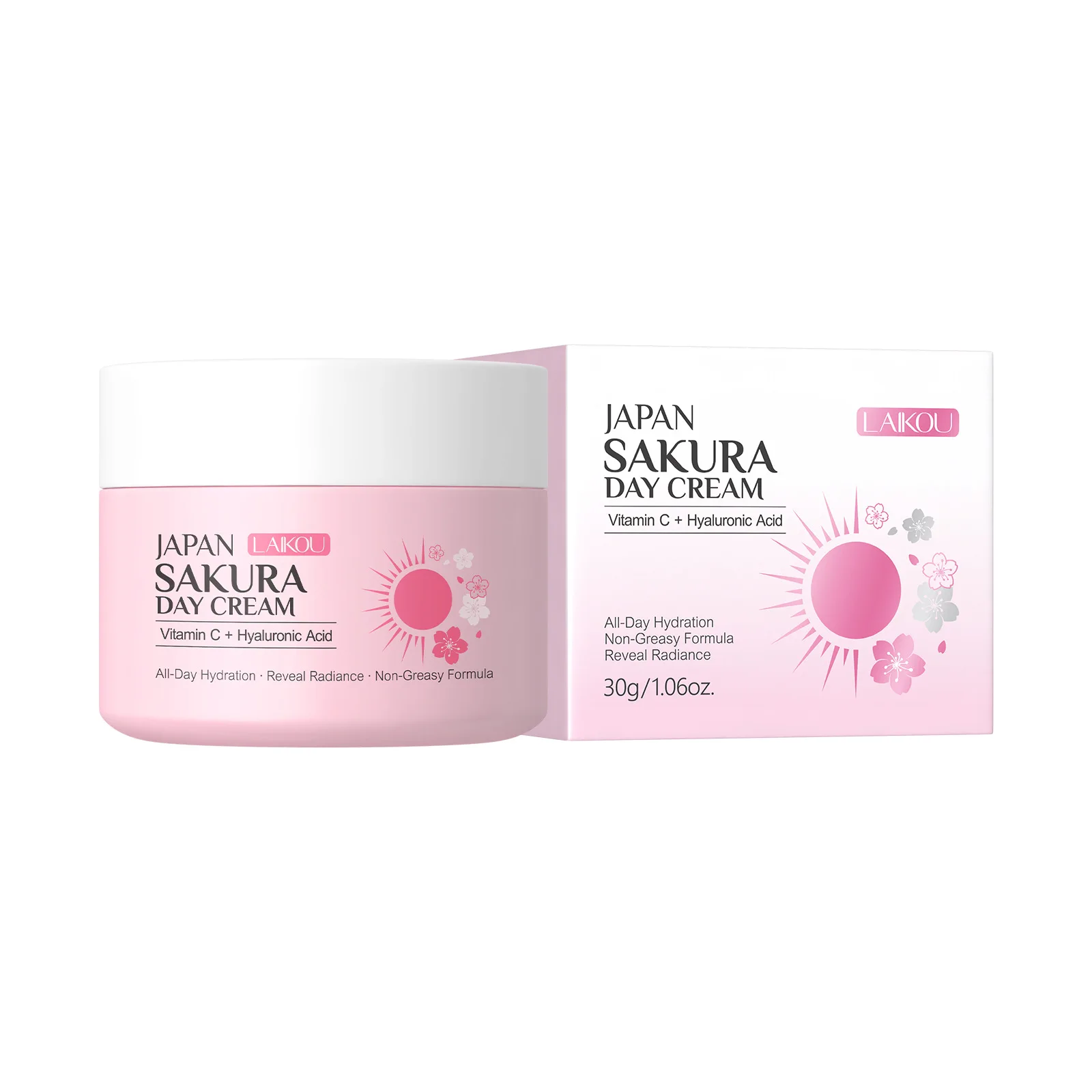 LAIKOU Sakura Day Cream, Hydrating Moisturizing Face Moisturizer for Dry Skin, Daily Anti Aging Nourishing Cream 30g
LAIKOU Sakura Day Cream, Hydrating Moisturizing Face Moisturizer for Dry Skin, Daily Anti Aging Nourishing Cream 30g
