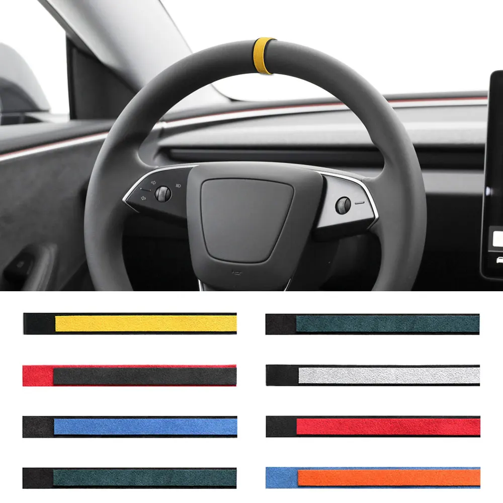 Alcantara Car Steering Wheel Top Marker For Tesla Model Y Model 3 X S Center Line Red Marking Super Suede Decoration Accessories
Alcantara Car Steering Wheel Top Marker For Tesla Model Y Model 3 X S Center Line Red Marking Super Suede Decoration Accessories