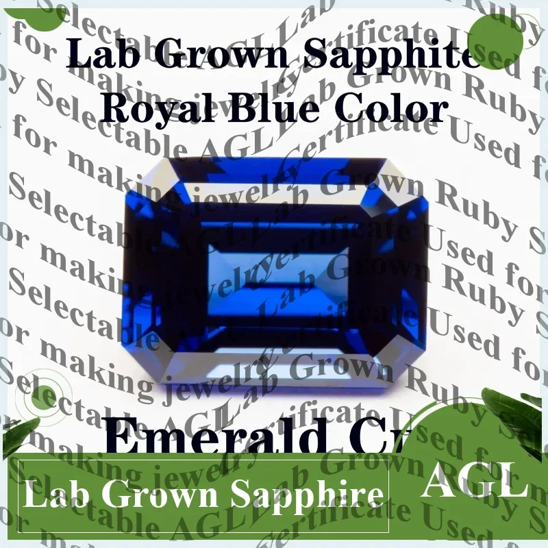 Lab Grown Sapphire Emerald Cut Royal Blue Color Gemstone for Charms DIY Ring Necklace Earrings Materials Selectable Certificate
Lab Grown Sapphire Emerald Cut Royal Blue Color Gemstone for Charms DIY Ring Necklace Earrings Materials Selectable Certificate