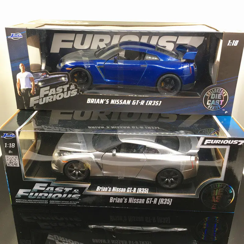 JADA 1:18 Fast & Furious GTR R35 Blue/Silver JDM Simulation All Open Alloy Metal Static Car Model Toy Gift
JADA 1:18 Fast & Furious GTR R35 Blue/Silver JDM Simulation All Open Alloy Metal Static Car Model Toy Gift