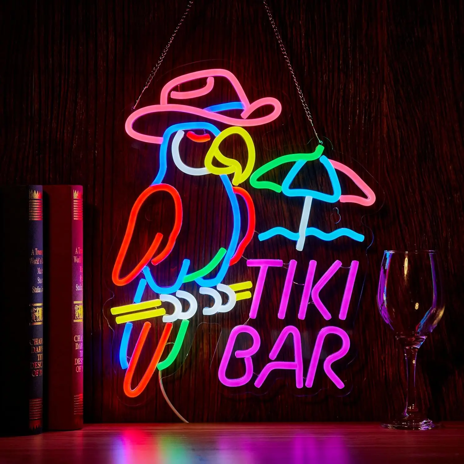 Dimmable Parrot TIKI Bar LED Neon Sign - Custom Art Lighting for Home Business Events Indoor/Outdoor Wall Decor Unique Gifts
Dimmable Parrot TIKI Bar LED Neon Sign - Custom Art Lighting for Home Business Events Indoor/Outdoor Wall Decor Unique Gifts