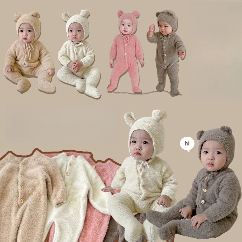 Autumn Winter New Newborn Knitted Mink Hair Romper Autumn Baby Boy Girl Cute Ankle Bag Bear Go Out Bodysuits Outfit 0-1 Years
Autumn Winter New Newborn Knitted Mink Hair Romper Autumn Baby Boy Girl Cute Ankle Bag Bear Go Out Bodysuits Outfit 0-1 Years