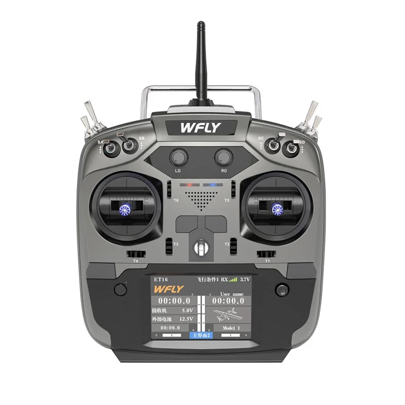 Пульт дистанционного управления Wfly Rc Et16s подходит для пульта дистанционного управления моделей самолетов, кораблей, лодок и Fpv с приемником
Пульт дистанционного управления Wfly Rc Et16s подходит для пульта дистанционного управления моделей самолетов, кораблей, лодок и Fpv с приемником