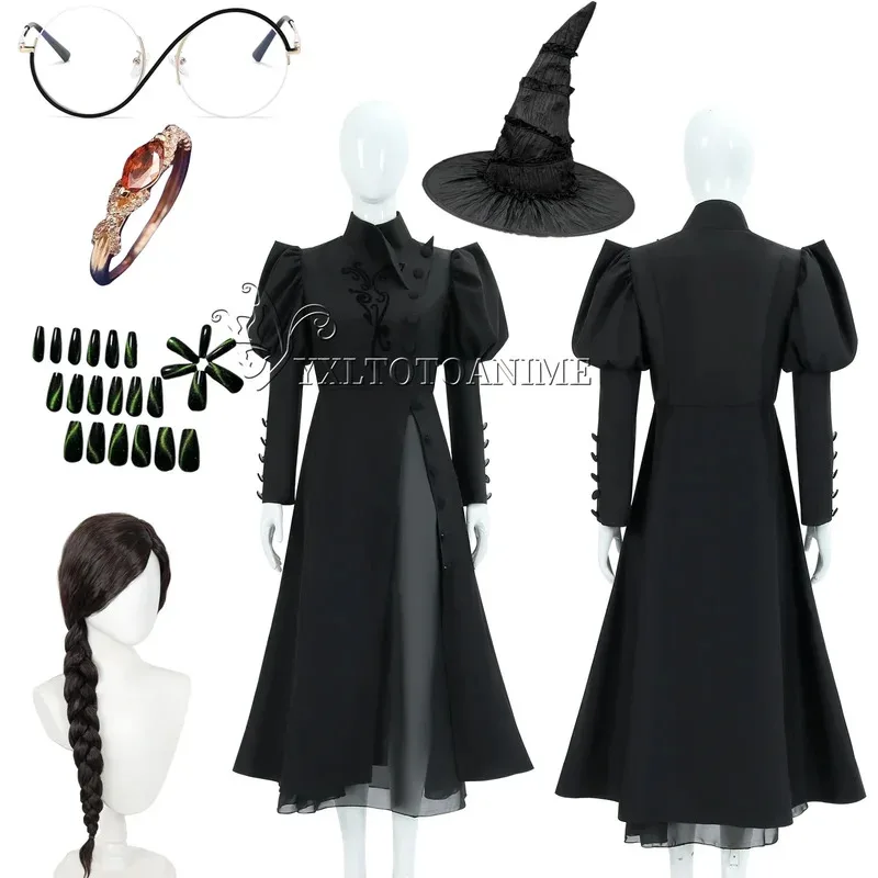 Wicked Elphaba Cosplay costume wig Eyeglasses Adult Headwear Halloween Carnival ring Costume Accessories Prop
Wicked Elphaba Cosplay costume wig Eyeglasses Adult Headwear Halloween Carnival ring Costume Accessories Prop