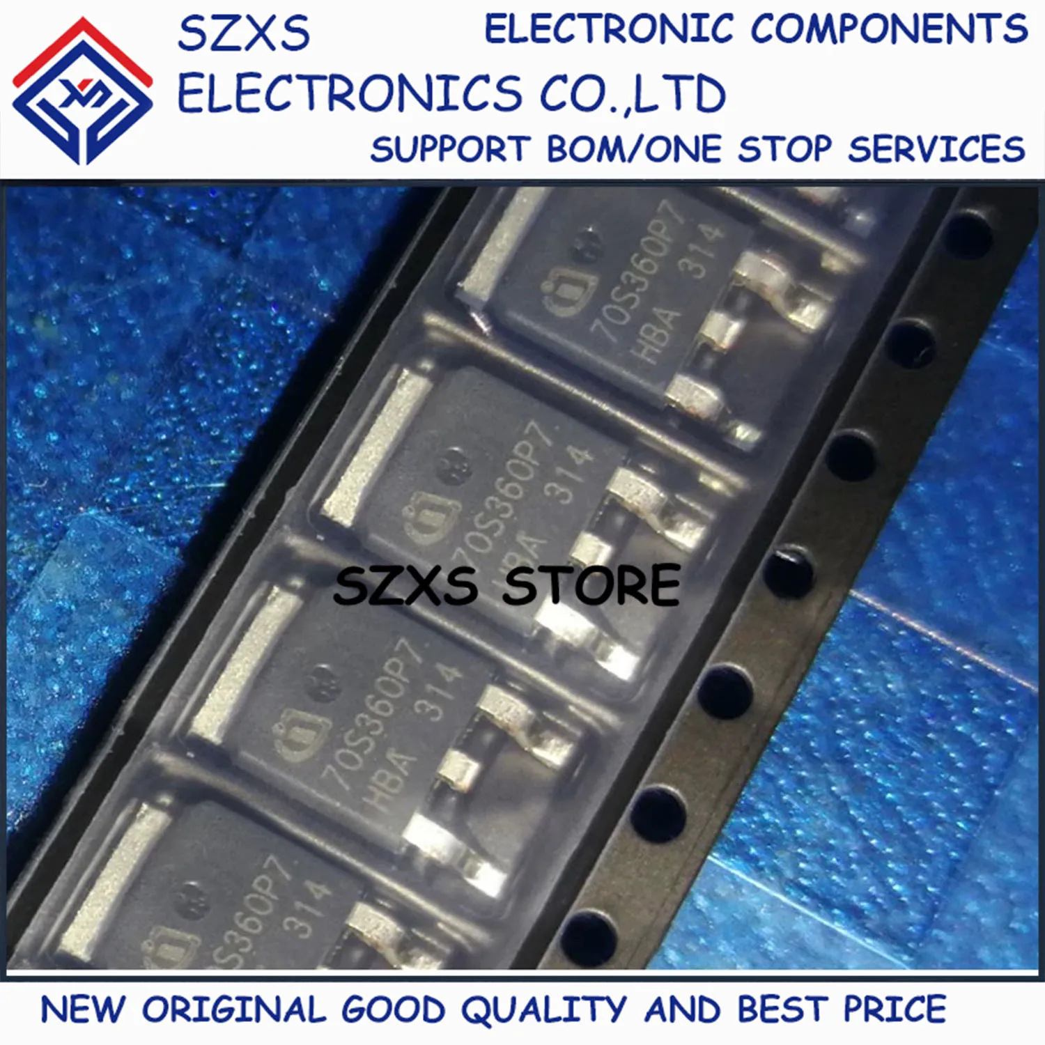 New Original 10Pcs 70S360P7 IPD70R360P7S TO-252 700V 34A MOSFET Field Effect Transistor In Stock Good Quality
New Original 10Pcs 70S360P7 IPD70R360P7S TO-252 700V 34A MOSFET Field Effect Transistor In Stock Good Quality