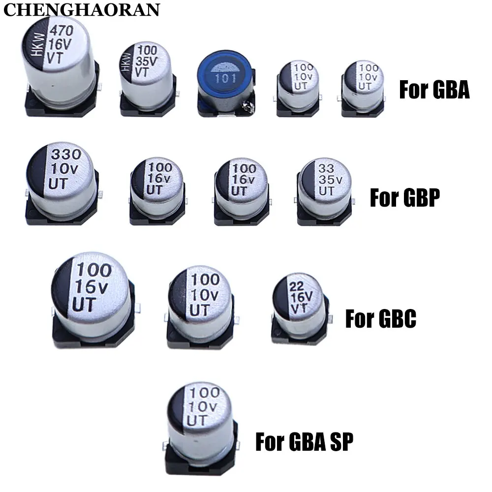 1Set Mainboard Capacitor Power Inductor Replacement Parts For Gameboy Color Advance GBA SP GBC GBP For GBA GBC Replace parts
1Set Mainboard Capacitor Power Inductor Replacement Parts For Gameboy Color Advance GBA SP GBC GBP For GBA GBC Replace parts