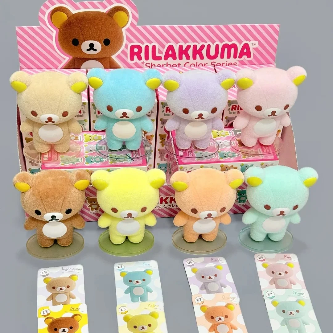 Rilakkuma Authentic Cheese Series Flocked Blind Box Collectible Cute Designer Toy Desktop Ornament Home Decor Gift For Adult
Rilakkuma Authentic Cheese Series Flocked Blind Box Collectible Cute Designer Toy Desktop Ornament Home Decor Gift For Adult