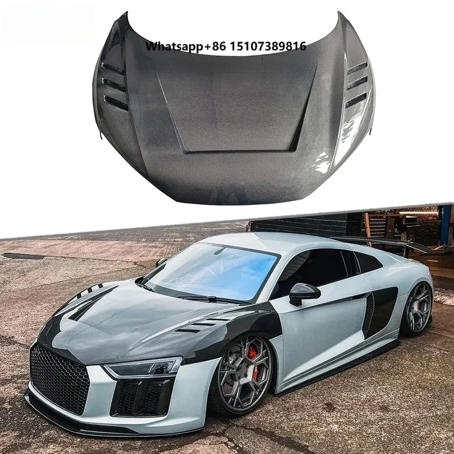 Real Carbon Fiber Front Hood Engine Bonnet Body Kit for R8 2017-2019 Front Bonnet Replacement Car Accessories
Real Carbon Fiber Front Hood Engine Bonnet Body Kit for R8 2017-2019 Front Bonnet Replacement Car Accessories