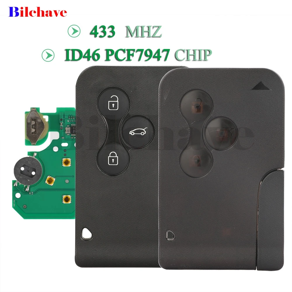 jingyuqin 3 Buttons 434Mhz ID46 pcf7947 Remote Smart Car Key Fob Shell For Renault Megane Scenic 2003-2008 with Uncut Key Blade
jingyuqin 3 Buttons 434Mhz ID46 pcf7947 Remote Smart Car Key Fob Shell For Renault Megane Scenic 2003-2008 with Uncut Key Blade