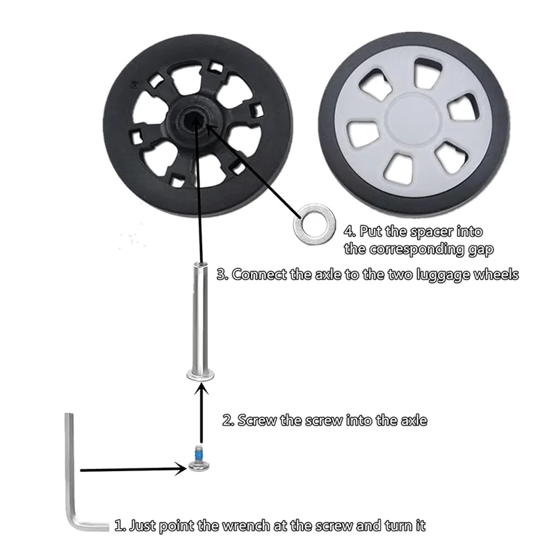 AB41-8Pcs Suitcase Wheels Replacement,2.36In/60Mm Thick 0.47In/12Mm Resistant Rubber Mute Caster Replacement Luggage Wheels
AB41-8Pcs Suitcase Wheels Replacement,2.36In/60Mm Thick 0.47In/12Mm Resistant Rubber Mute Caster Replacement Luggage Wheels