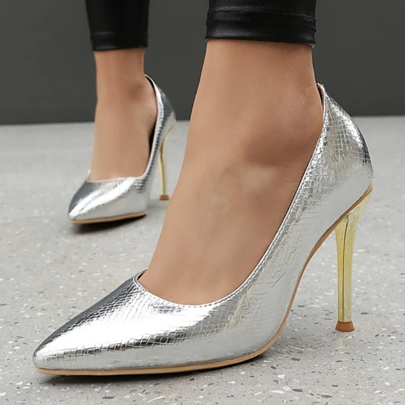 Women's High Heels Pumps Shoes Big Size 48 Fashion Point toe Classic Black Gold Silver Heeled Wedding Dress Shoes Ladies 2026
Women's High Heels Pumps Shoes Big Size 48 Fashion Point toe Classic Black Gold Silver Heeled Wedding Dress Shoes Ladies 2026