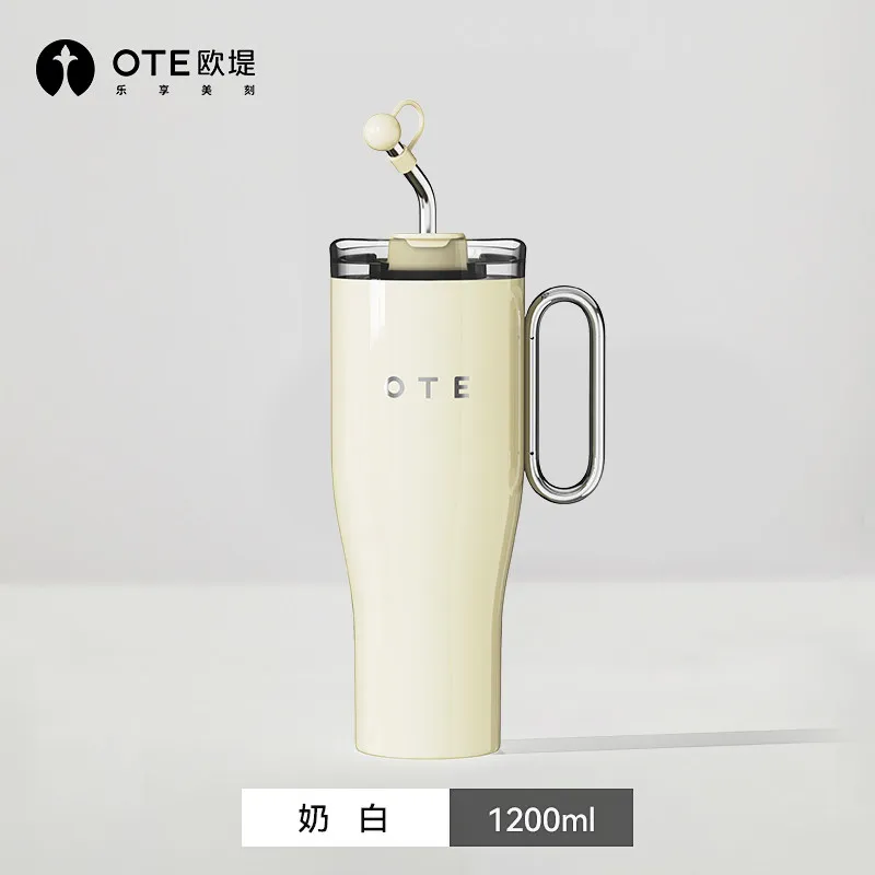 OTE 40 oz Tumbler with Handle and Straw Lid, Reusable Water Bottle, Double Wall Vacuum Stainless Steel Insulated Tumbler for Hot
OTE 40 oz Tumbler with Handle and Straw Lid, Reusable Water Bottle, Double Wall Vacuum Stainless Steel Insulated Tumbler for Hot